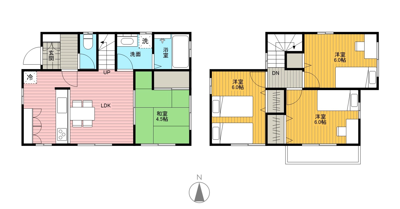 1階と2階を1つの画像ファイルに出力